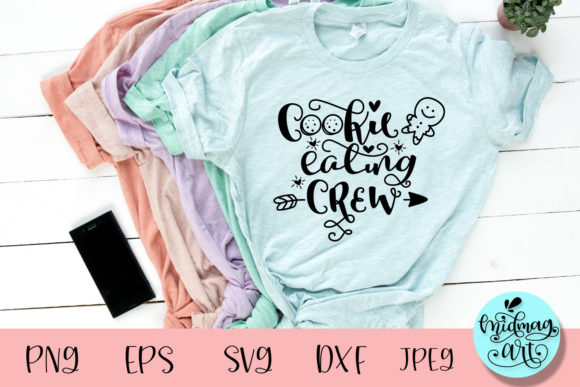 Cookie Eating Crew SVG: Festive Graphics for T-Shirt Designs