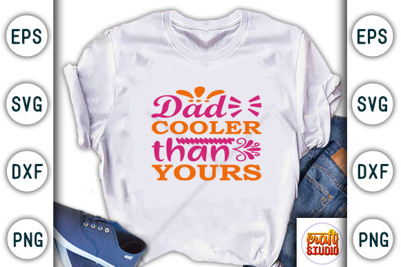 Father’s Day SVG Design: Dad Cooler Graphics for T-Shirt Designs
