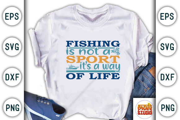 Fishing SVG Design: Graphics for T-Shirt Designs
