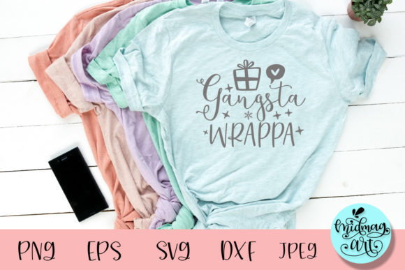 Gangsta Wrappa SVG: Christmas Graphics for T-Shirt Designs