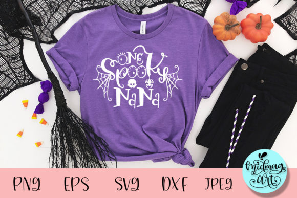 One Spooky Nana SVG: Halloween Graphics for T-Shirt Designs