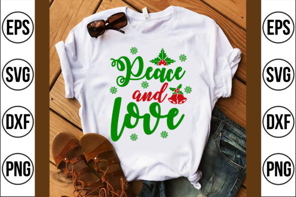 Peace and Love Graphics for T-Shirt Designs